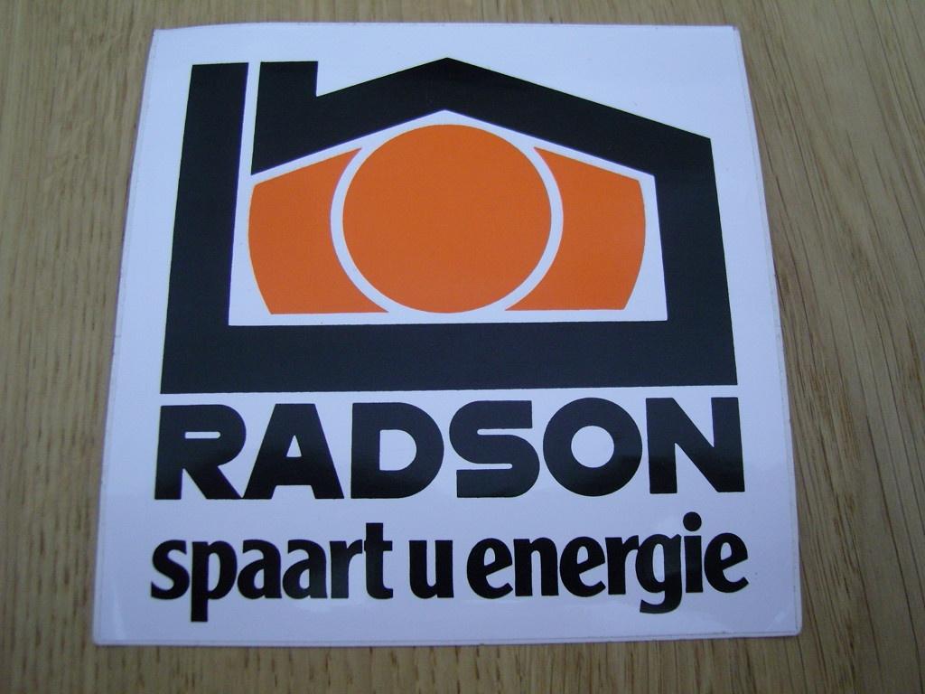 sticker RADSON spaart u energie - cv ketel *, Verzamelen, Stickers, Ophalen, Zo goed als nieuw