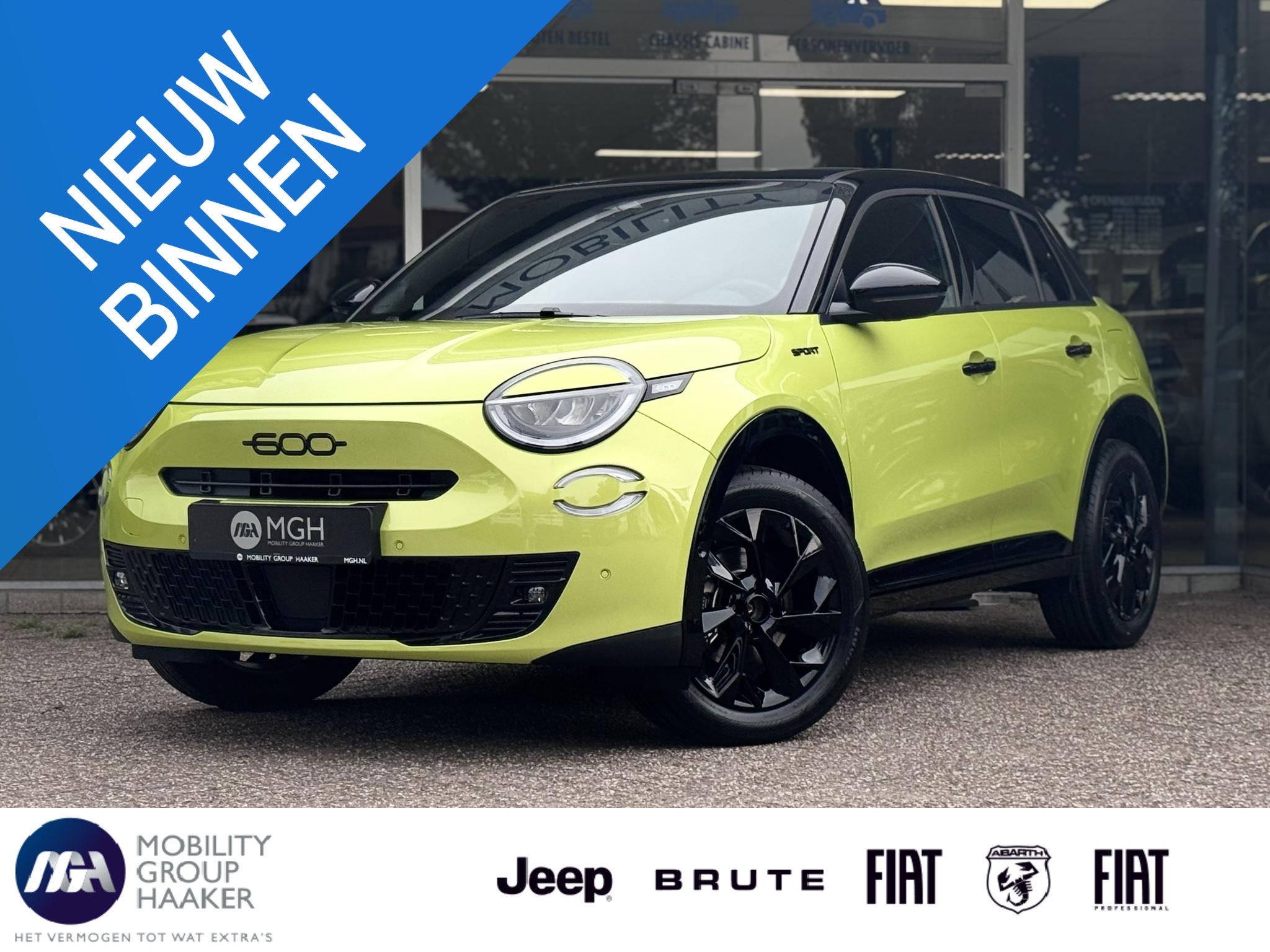 Fiat 600e Sport 54 kWh | Camera | Carplay | Alcantara