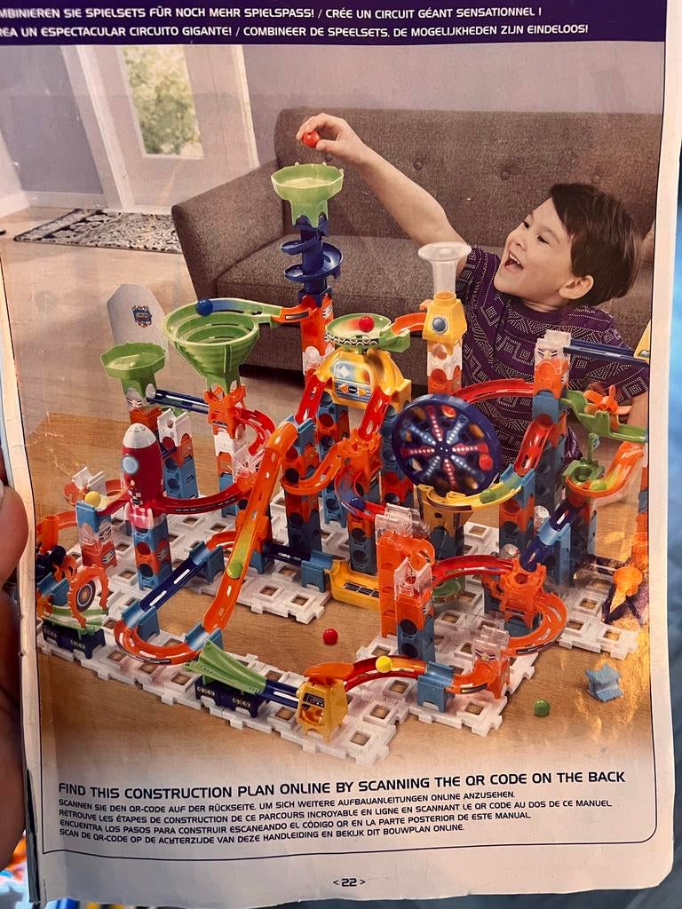 VTech Marble Rush 3 Sets knikkerbaan, Ophalen of Verzenden, Zo goed als nieuw, Overige merken