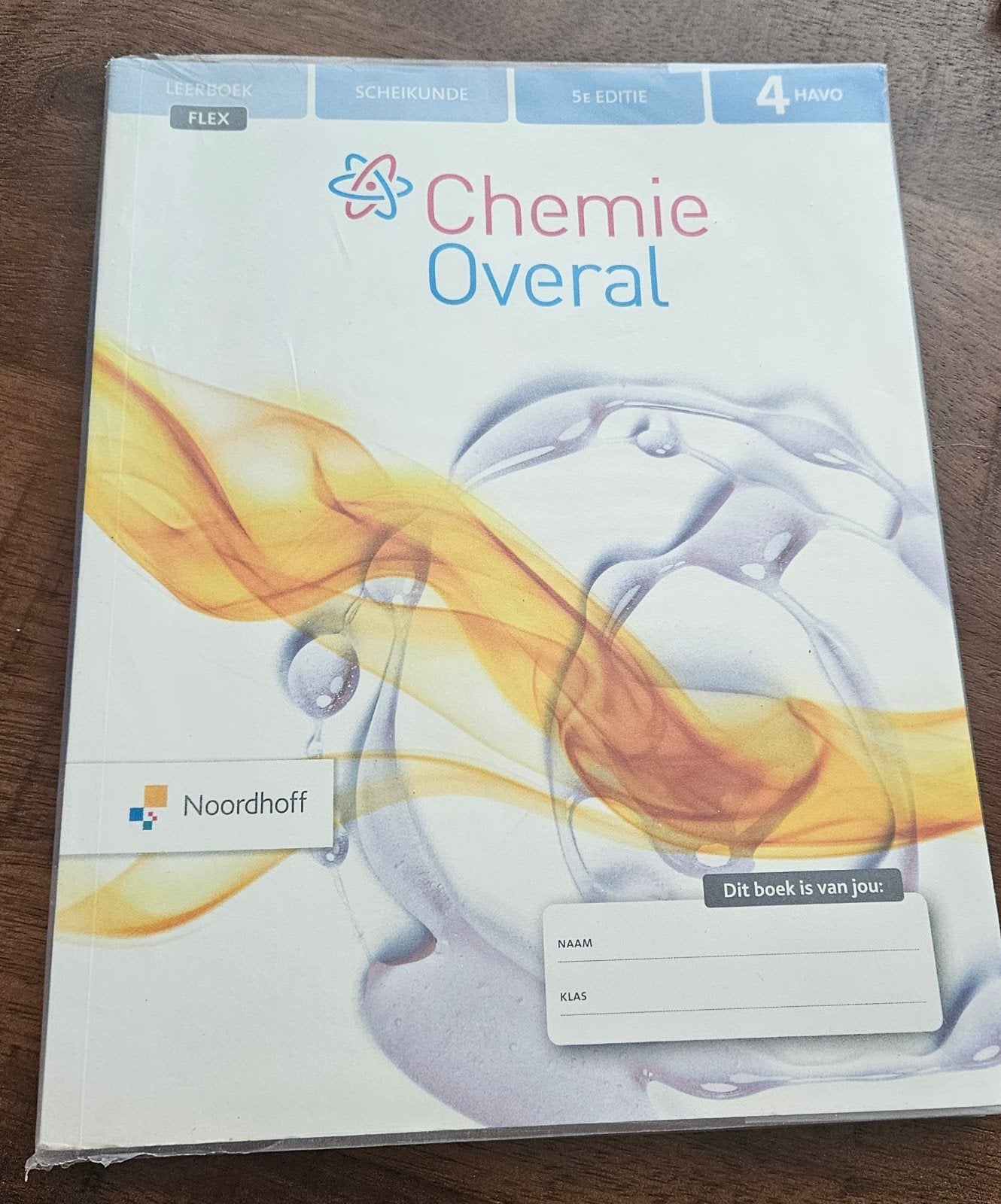 Chemie Overal 4 HAVO Leerboek 5e editie Noordhoff, Scheikunde, Noordhoff, HAVO, Ophalen of Verzenden