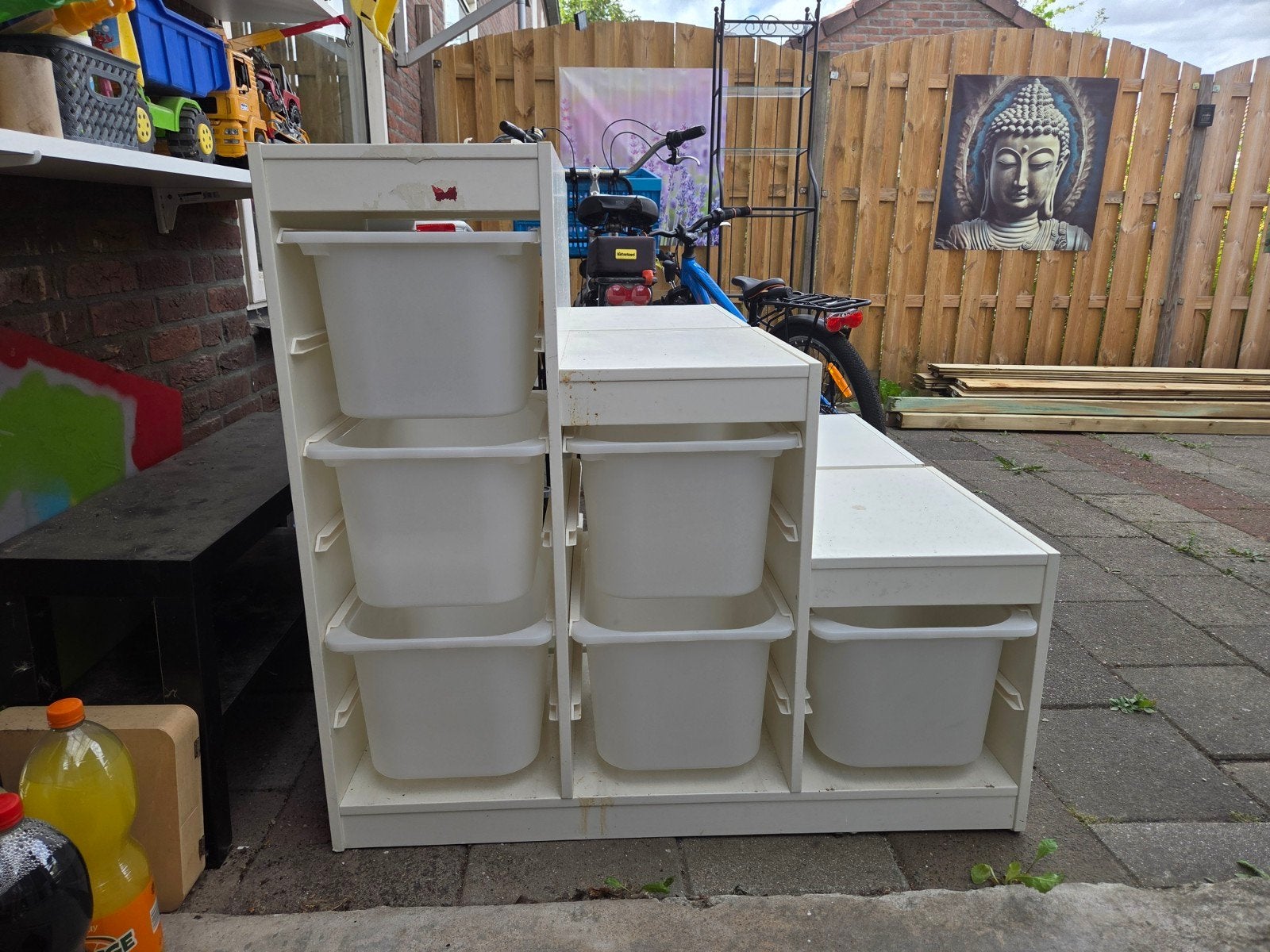 ikea kast met bakken, Ophalen, Gebruikt