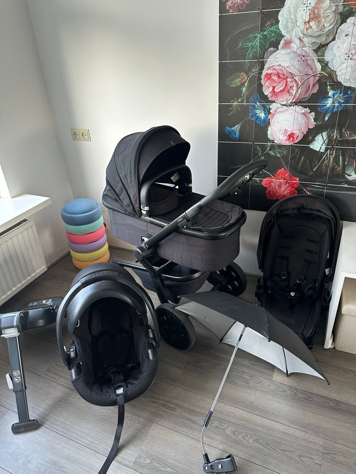 Joolz Hub complete set incl. BeSafe & ISOFIX, Gebruikt, Verstelbare duwstang, Combiwagen, Ophalen