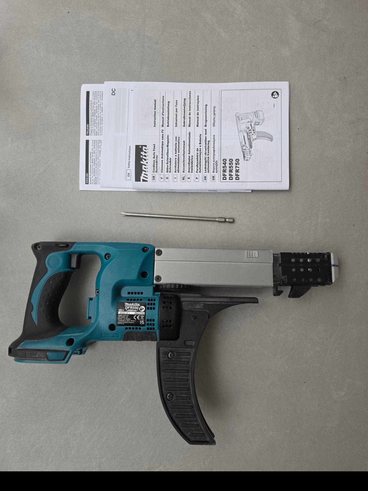 Makita DFR550 18V Schroefautomaat Body - Zo goed als nieuw, Ophalen of Verzenden, Zo goed als nieuw, Accuboormachine, Makita