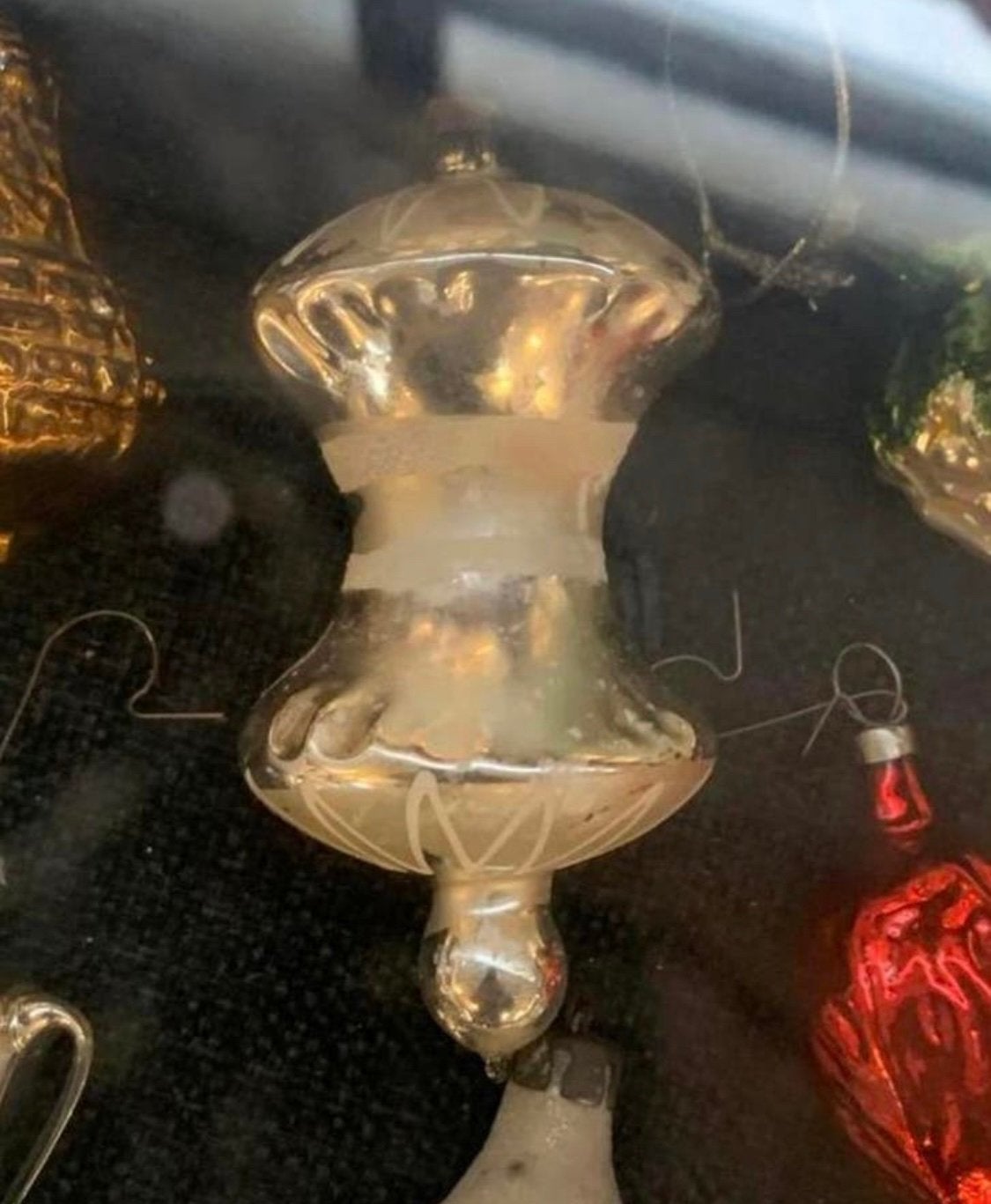 Kerstbal vintage oude appel klokhuis Antieke kerstbal, Diversen, Verzenden