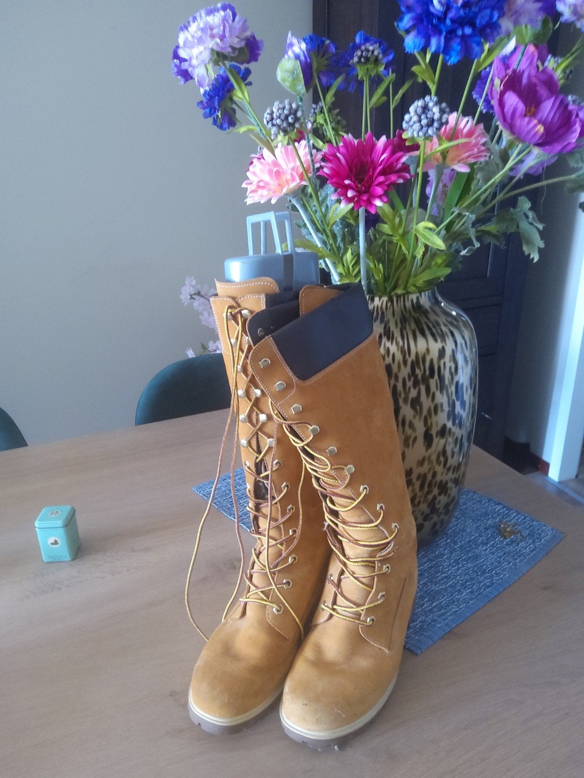 Timberland schoenen, Kleding | Dames, Hoge laarzen, Bruin, Ophalen of Verzenden, Zo goed als nieuw
