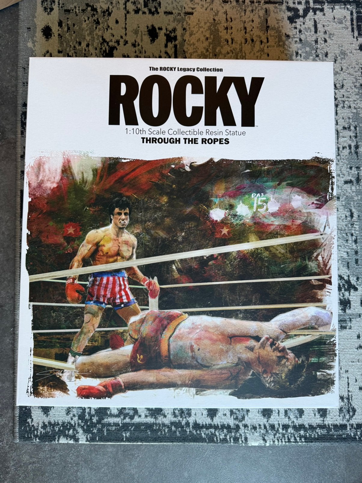 Rocky 4 Statue 1/10 Rocky - Drago Through The Ropes 25cm, Ophalen of Verzenden, Nieuw, Film, Beeldje, Replica of Model