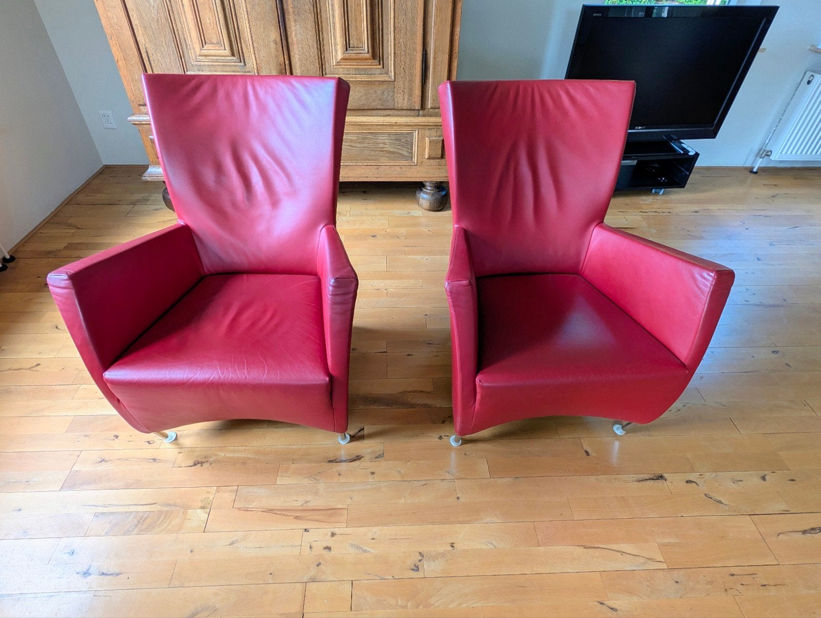 2 Montis Windy fauteuils, Ophalen, Gebruikt, Modern, 50 tot 75 cm
