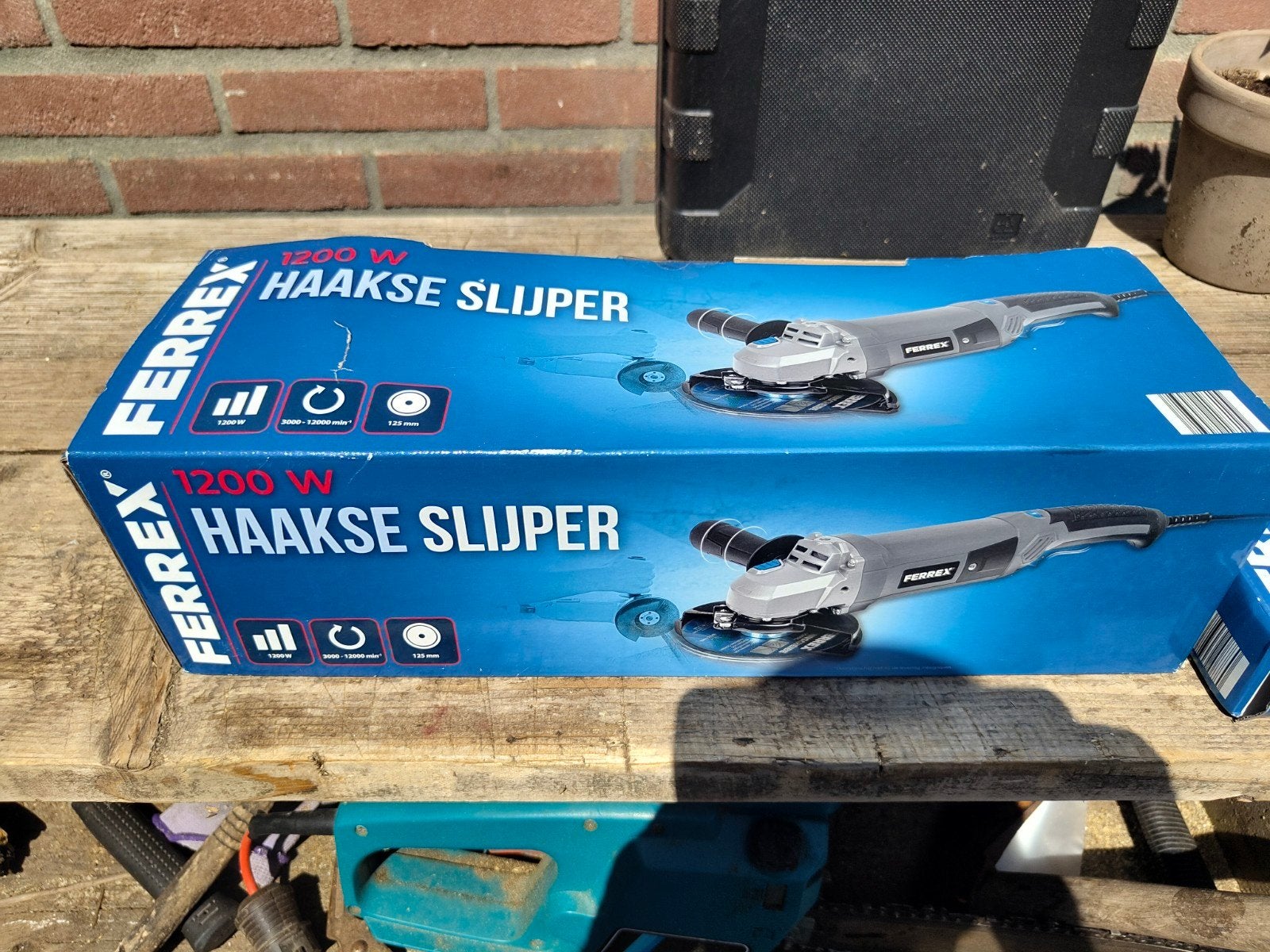 Nieuwe slijptol 125mm met extra schijven., Ophalen, Nieuw, 1000 watt of meer, Haakse handslijpmachine