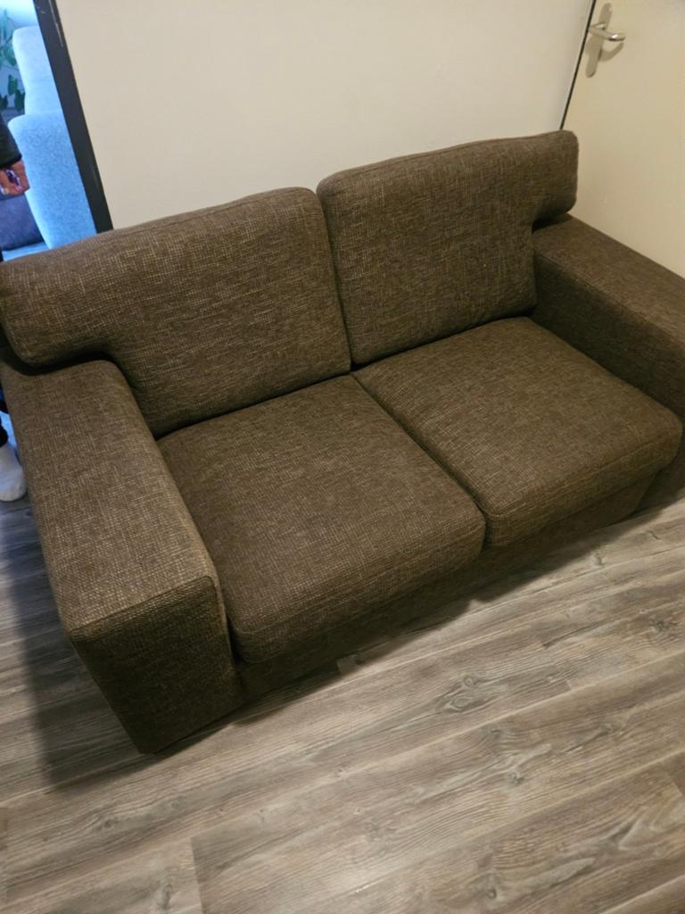 bankstel 2 stuks, Ophalen, Minder dan 75 cm, Zo goed als nieuw, Rechte bank