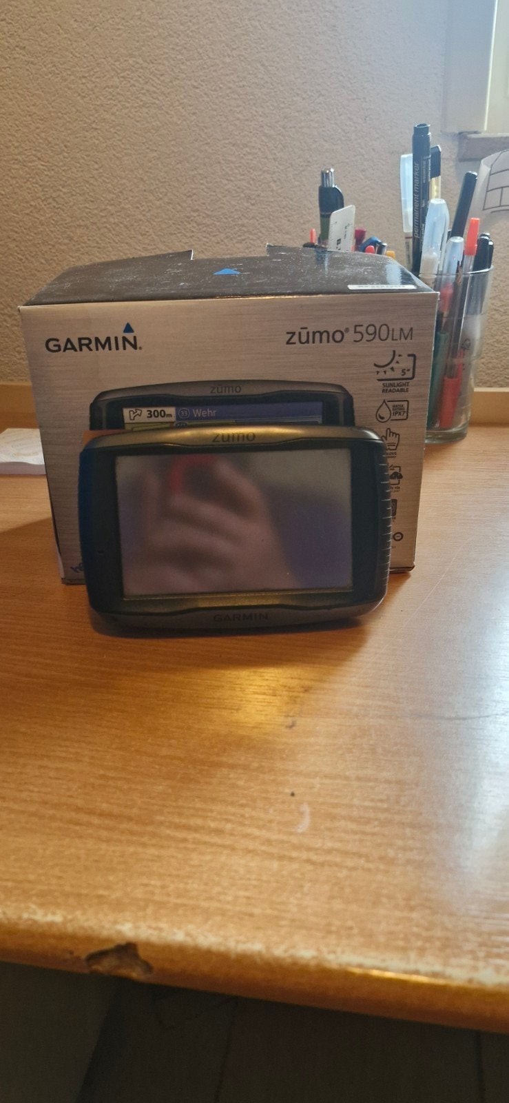 Garmin Zumo 590LM - Compleet met motor- en autosteun, Ophalen of Verzenden, Gebruikt