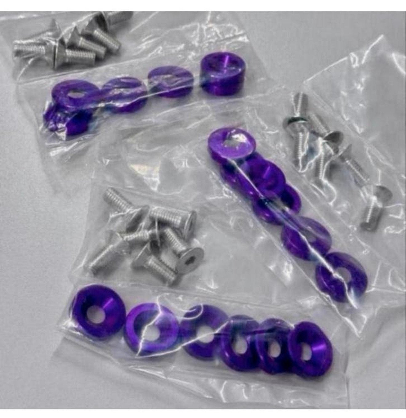 16x Fender Washers tuning jdm paars - Zonder logo M8 16X, Ophalen of Verzenden, H, H, H