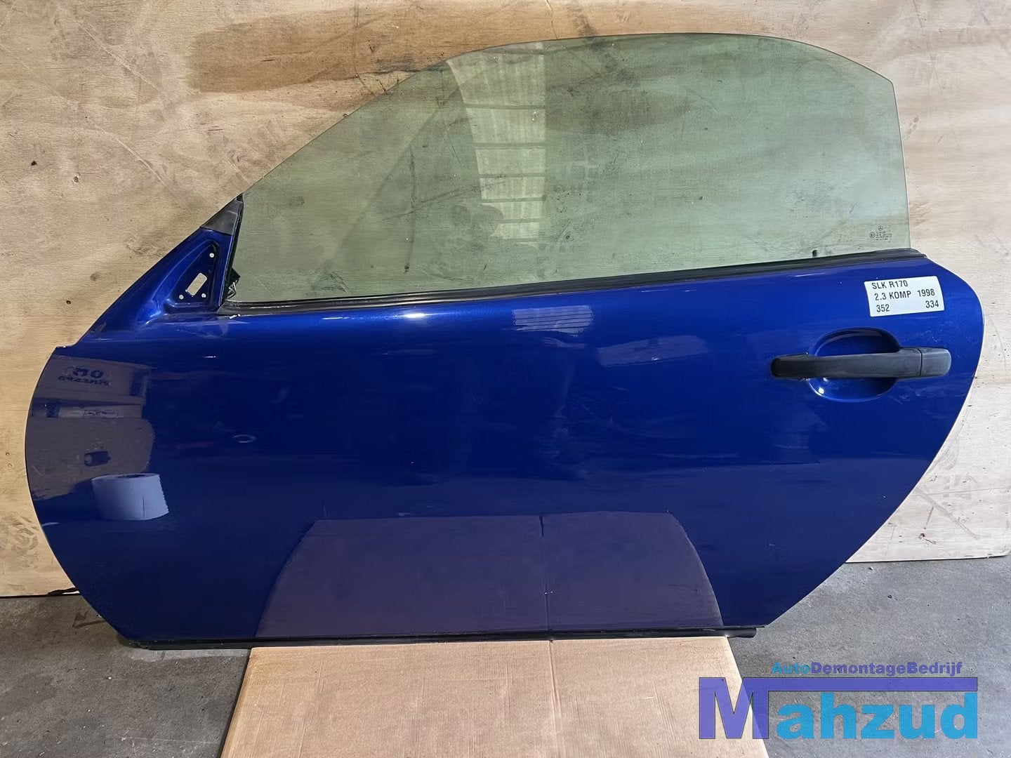 MERCEDES SLK R170 Blauw 352 deur links 1996-2004, Gebruikt, Mercedes-Benz AG, Deur, Mercedes-Benz