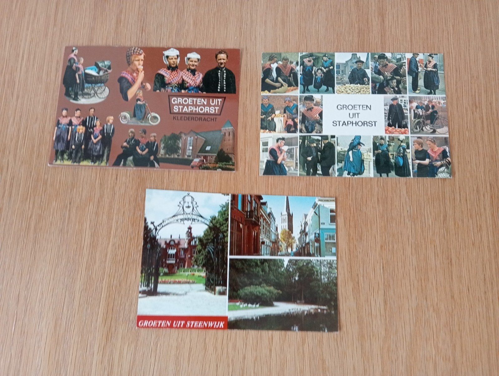 3 ongelopen ansichtkaarten met de groeten uit Overijssel, Verzamelen, Ophalen of Verzenden, 1960 tot 1980, Ongelopen, Overijssel