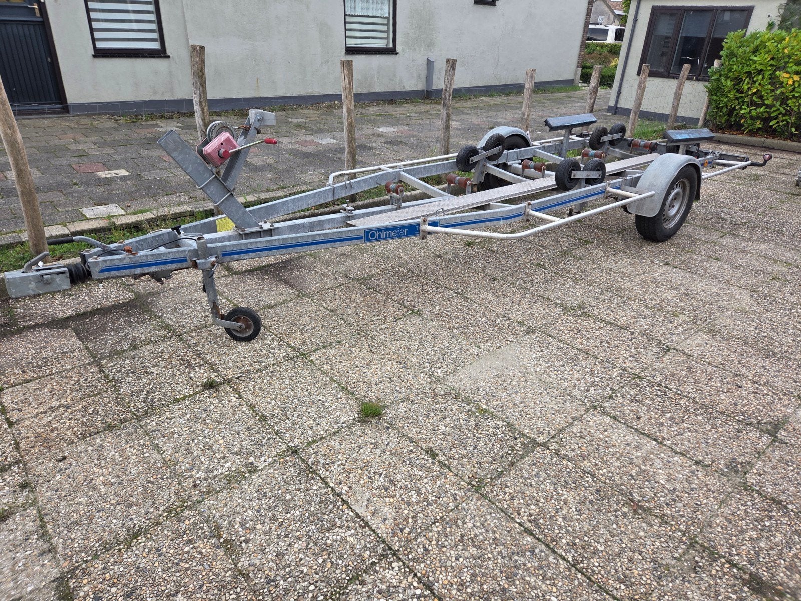 olmeijer 1300 trailer bj99 netjes, Ophalen, Minder dan 1500 kg, Gebruikt, Verstelbare verlichting