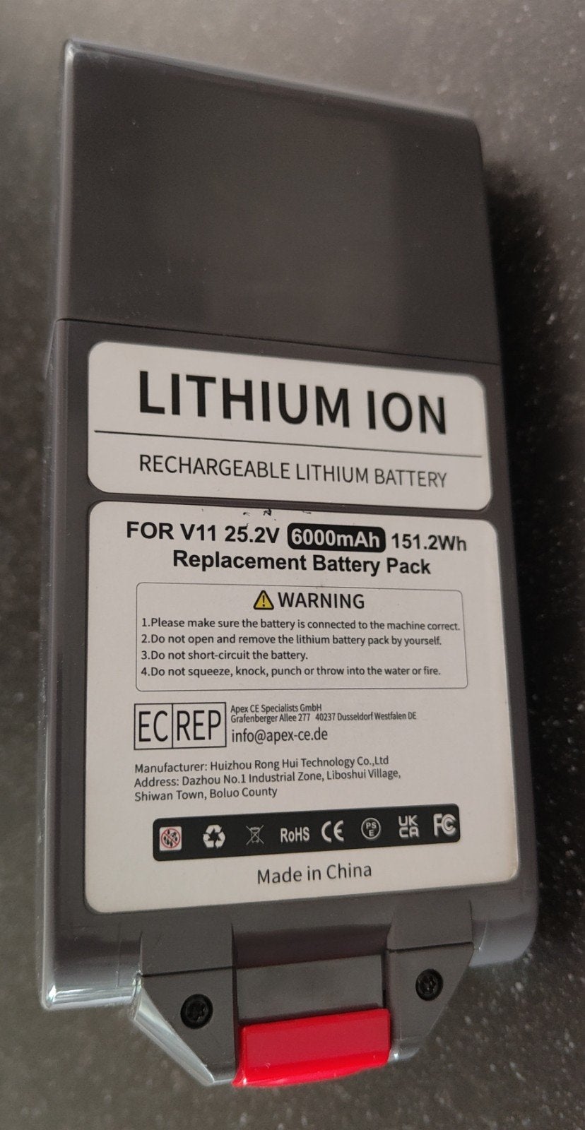 Vervangende lithium ion accu Dyson V11, Ophalen of Verzenden, Nieuw