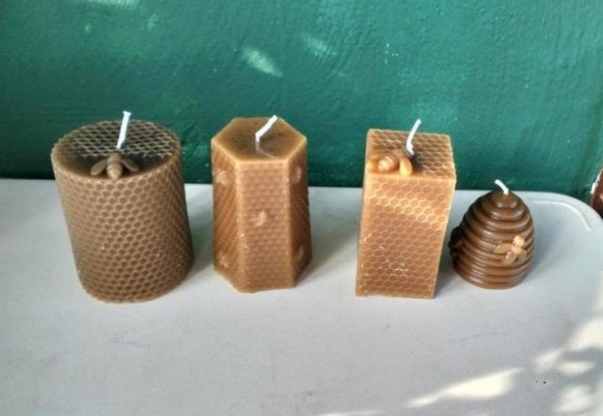 100% echte zelfgemaakte bijenwaskaarsen, Huis en Inrichting, Woonaccessoires | Kandelaars en Kaarsen, Ophalen of Verzenden, Nieuw
