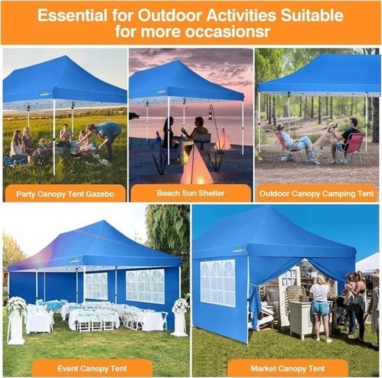 Gevouwen Gazebo – Overkapping – Tuentent – Partytent, Corvance B.V., Verzenden, Nieuw, Corvancebol@gmail.com