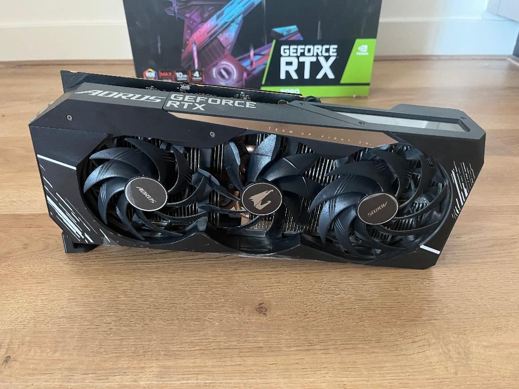 Garantie! ~ Gigabyte AORUS GeForce RTX 3080 Master 10GB, Computers en Software, Videokaarten, GDDR6, PCI-Express 4, Zo goed als nieuw