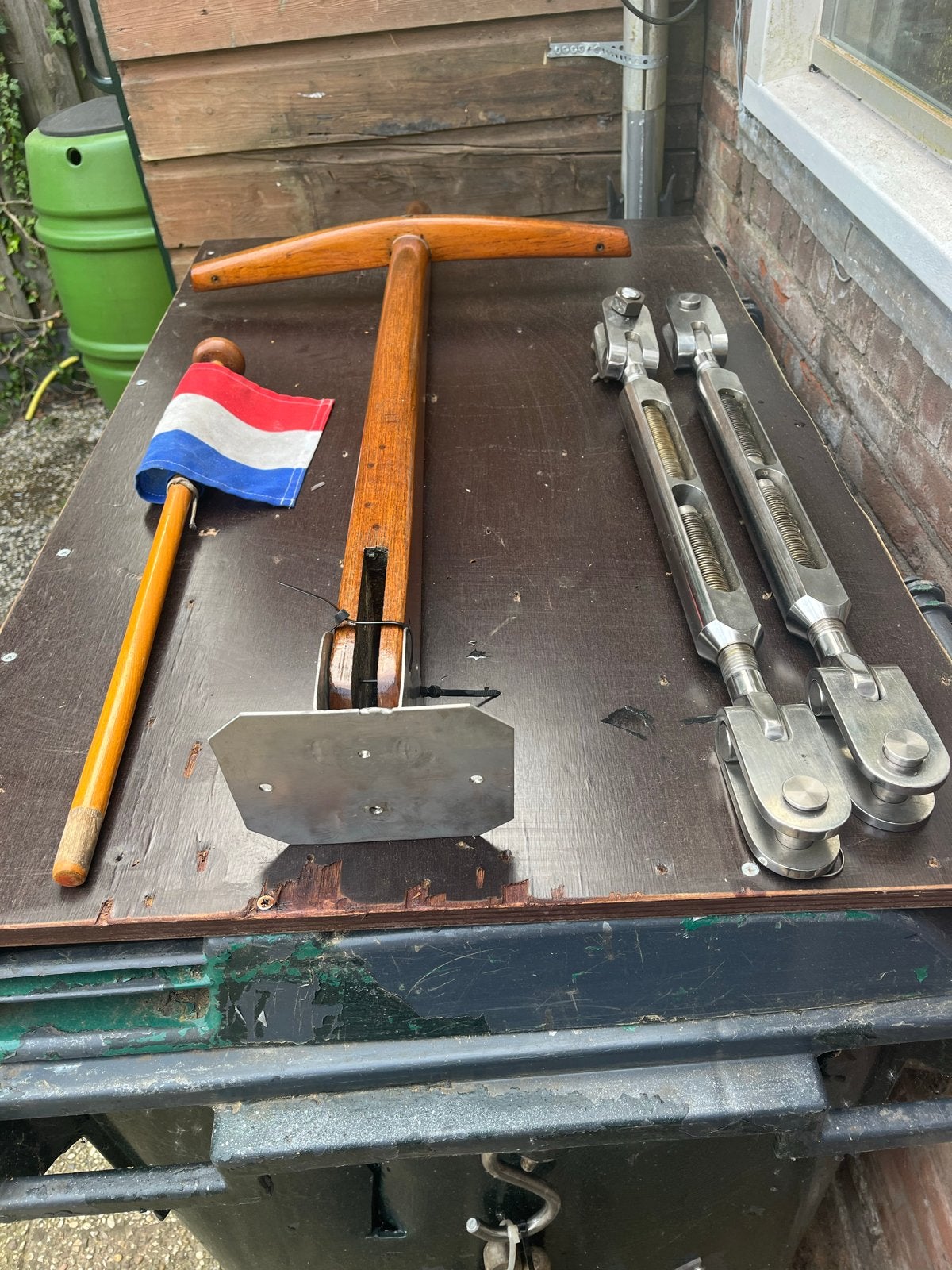 RVS Wantspanners, Boegvlag en Mast met Steun, Ophalen of Verzenden, Gebruikt, Overige typen