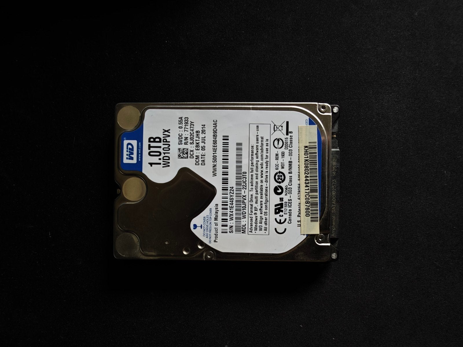 1TB hdd, Computers en Software, Ophalen, Gebruikt, Desktop