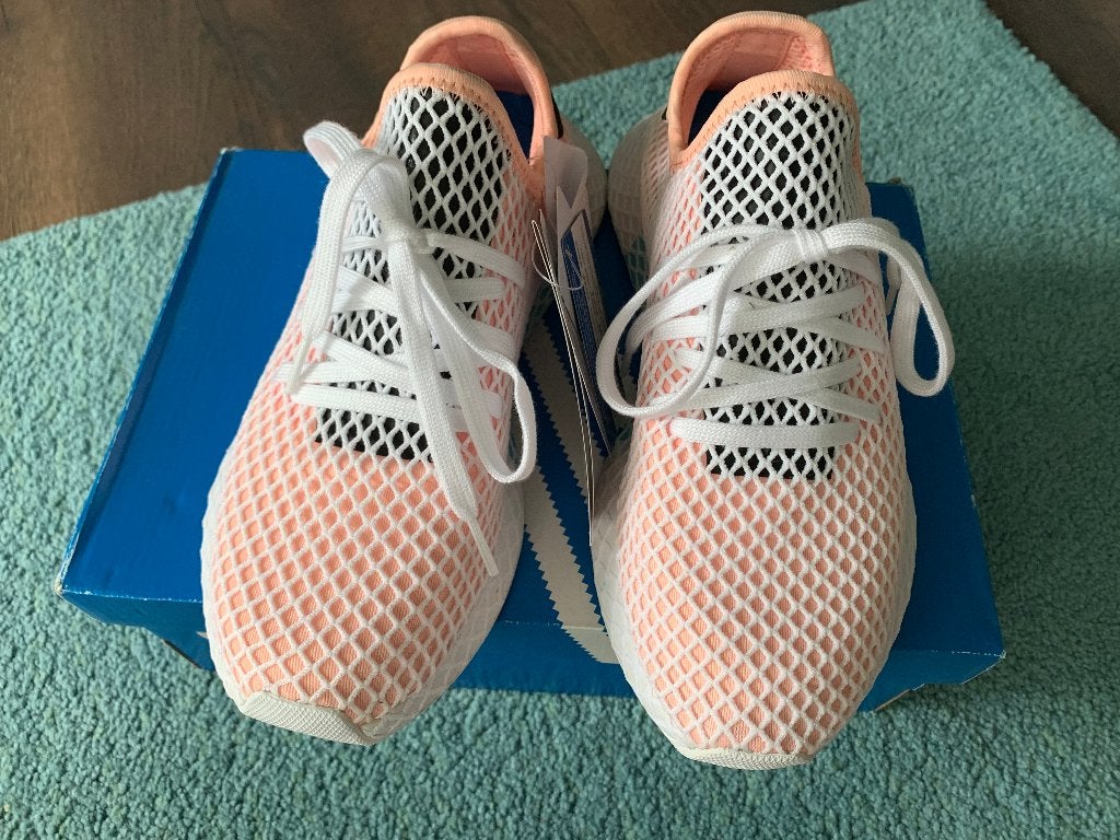 Adidas originals Deerupt Runner sneaker met overlay mt 40,5, Adidas, Wit, Nieuw, Ophalen of Verzenden