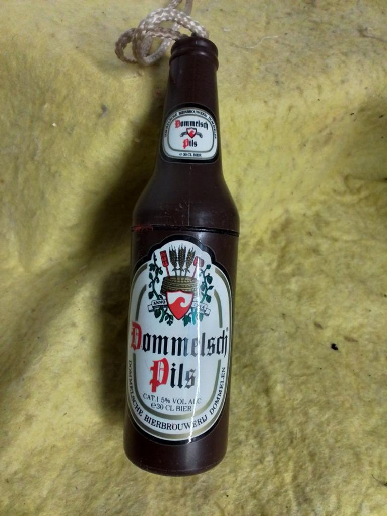 15224)  DOMMELSCH  BIERFLESJE hoog 15cm, Ophalen of Verzenden, Zo goed als nieuw, Overige merken