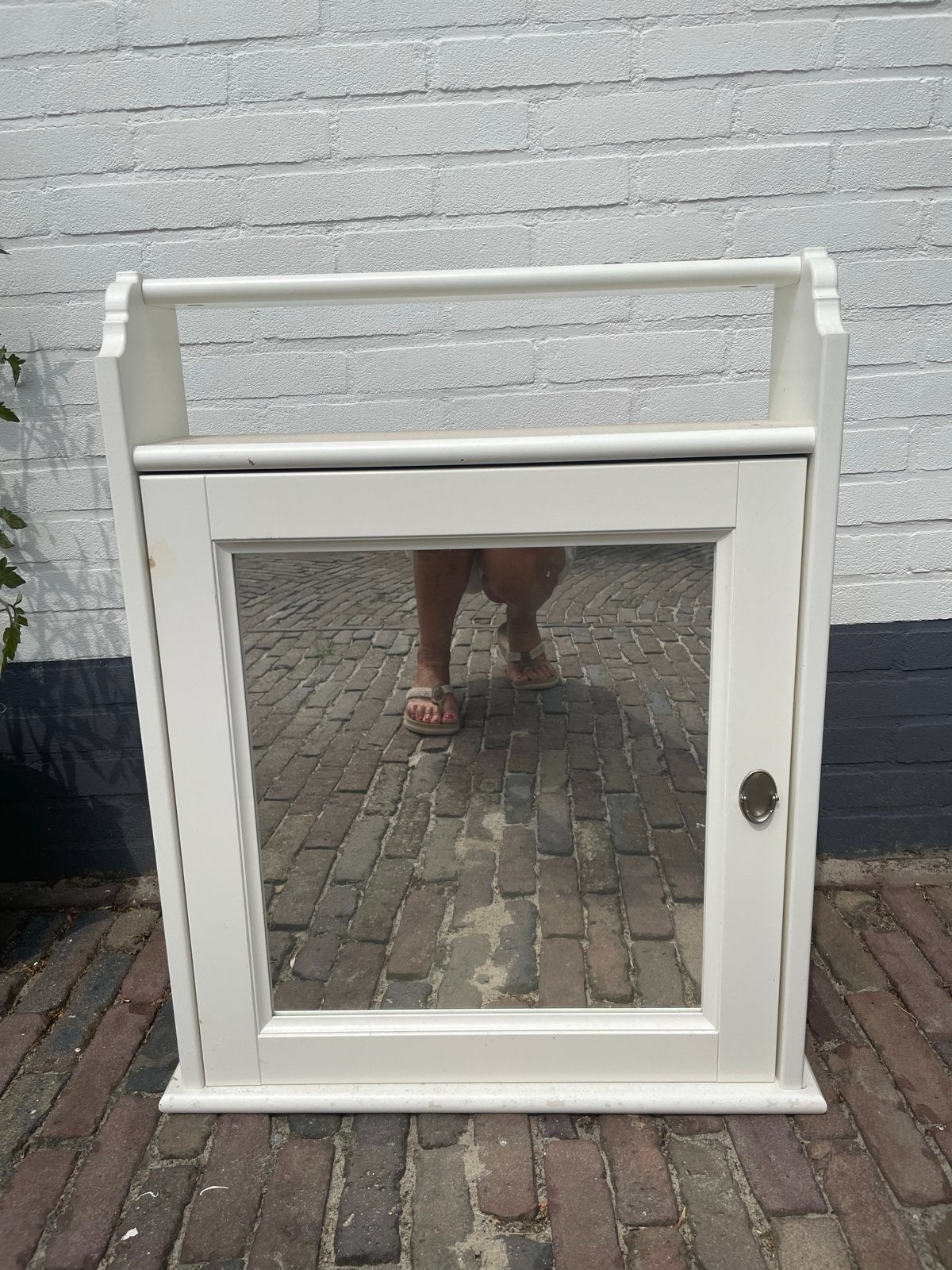 IKEA Toiletkast met spiegeldeur - 73x56x16,5 cm, Ophalen, 50 tot 100 cm, Minder dan 25 cm, Minder dan 100 cm