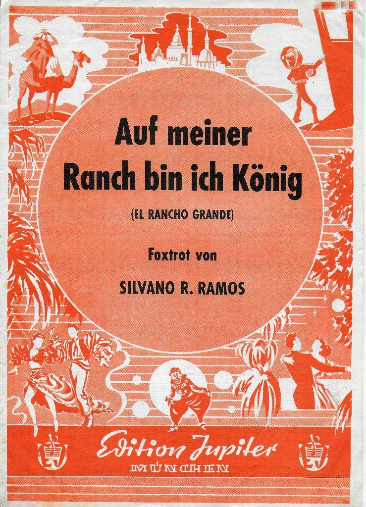 Bo488 bladmuziek auf meiner ranch bin ich könig, Zang, Gebruikt, Klassiek, Ophalen of Verzenden