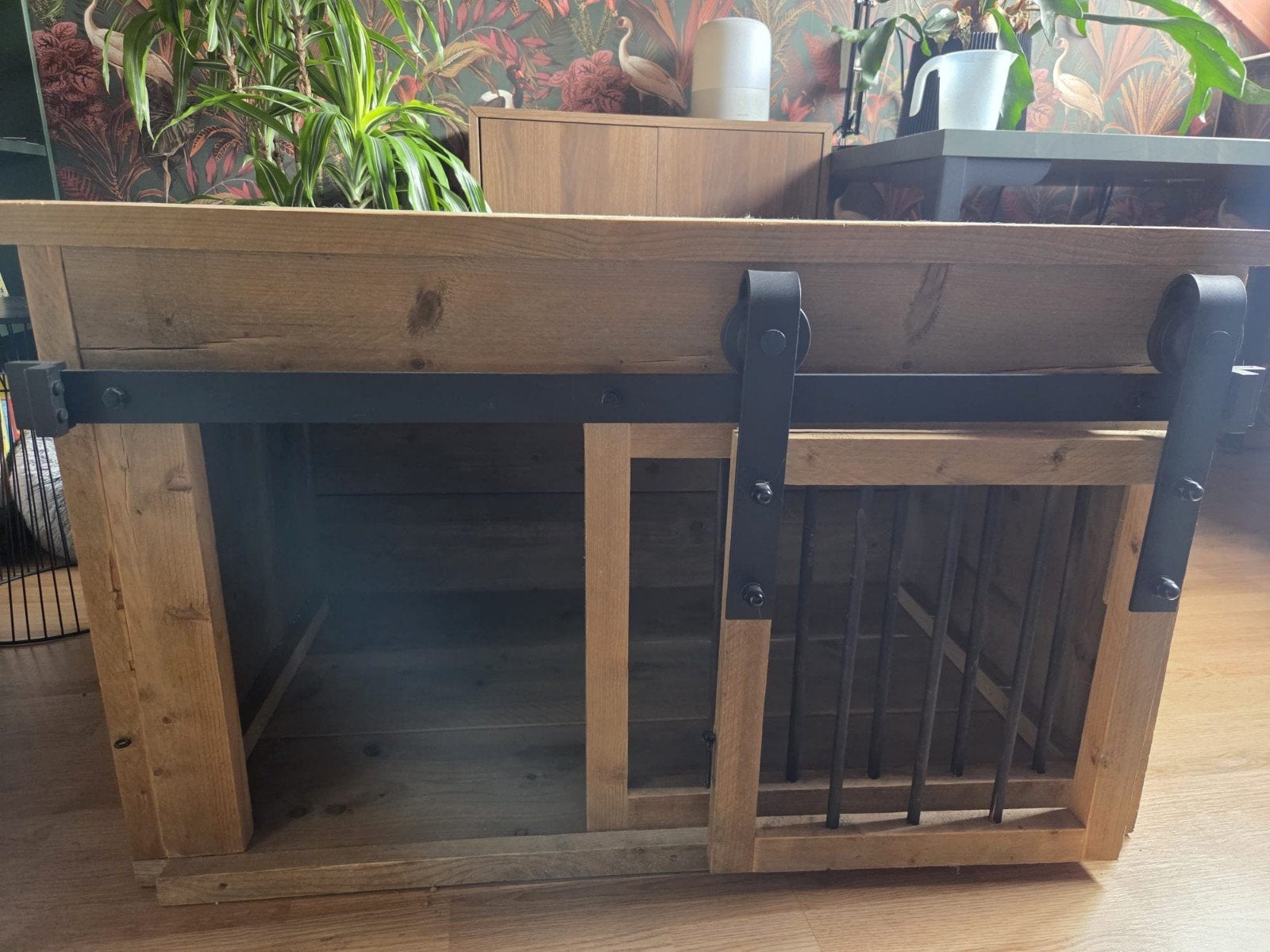 Bench steigerhout, Ophalen, Zo goed als nieuw, 75 tot 110 cm, Minder dan 65 cm