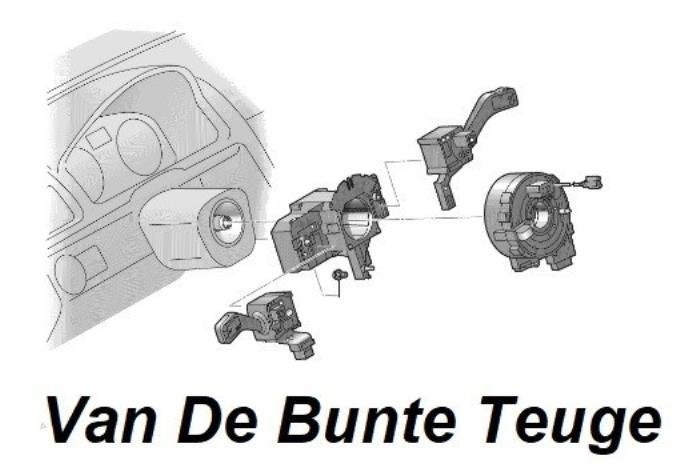 Combischakelaar Stuurkolom van een Volkswagen Golf, Gebruikt, -, Volkswagen, -