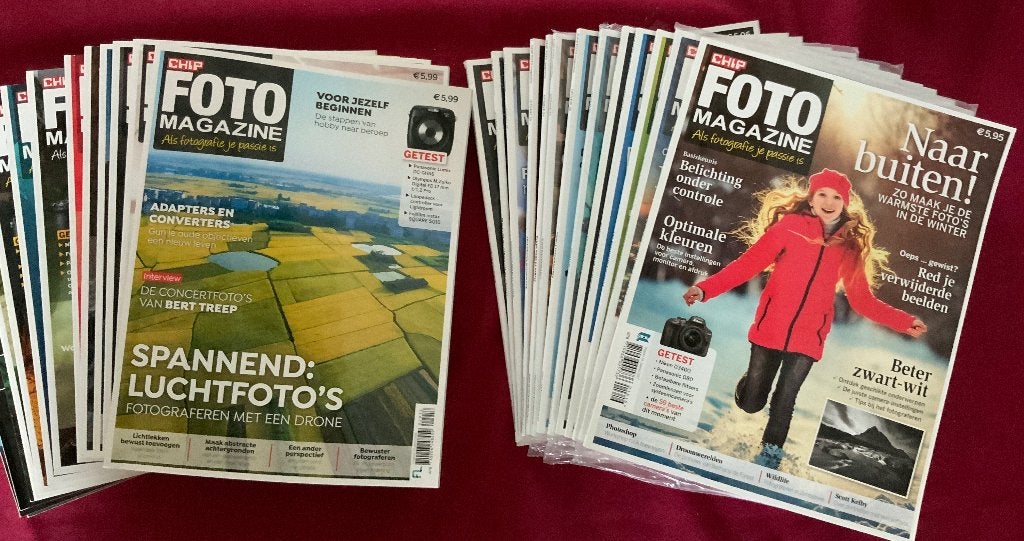 Chip foto magazine 27x. 2017-2019., 1980 tot heden, Foto, Ophalen of Verzenden, Zo goed als nieuw