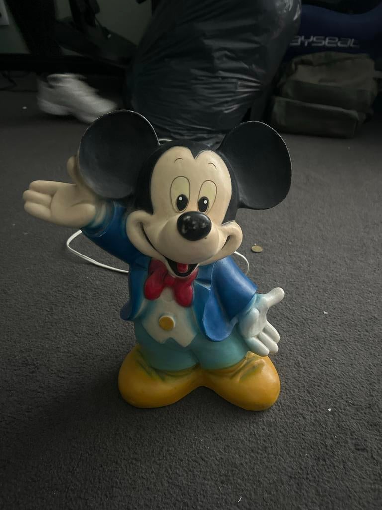 Vintage Mickey Mouse Lamp - Disney Decoratie, Ophalen of Verzenden, Gebruikt