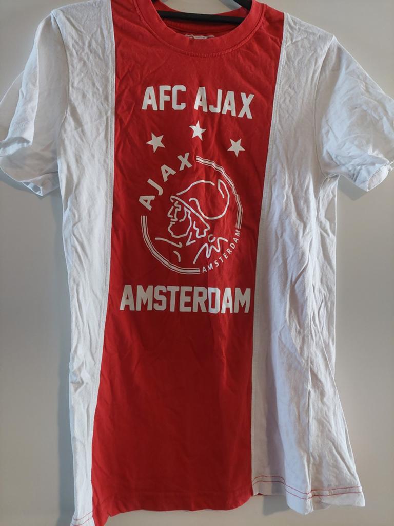 Ajax T-shirt Maat S - Rood/Wit, Sport en Fitness, Voetbal, Ophalen of Verzenden, Shirt