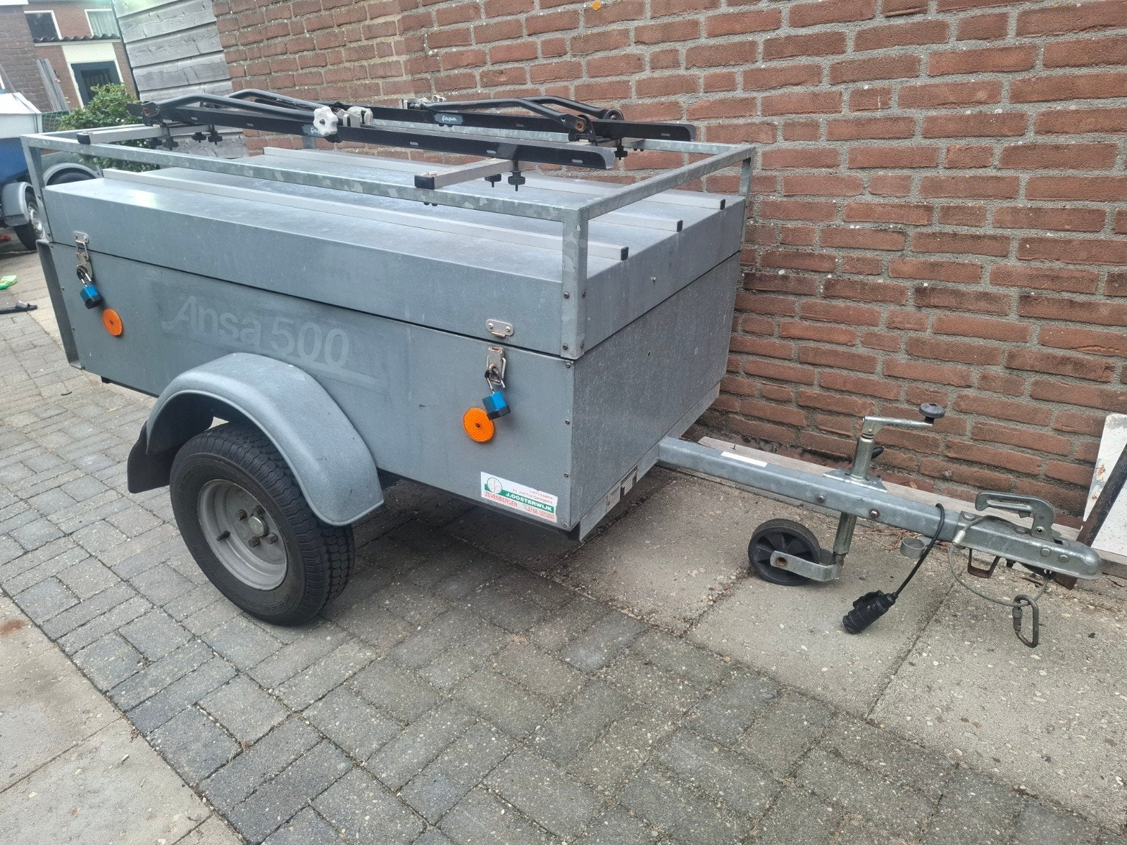 Ansa 500 aanhanger met fietsendrager, Ophalen, Gebruikt