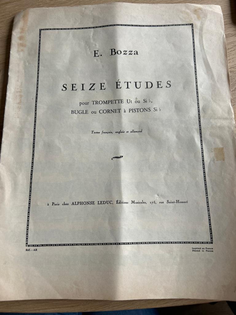 E. Bozza - Seize Études voor Trompet (bladmuziek), Muziek en Instrumenten, Bladmuziek, Ophalen, Gebruikt, Klassiek, Artiest of Componist