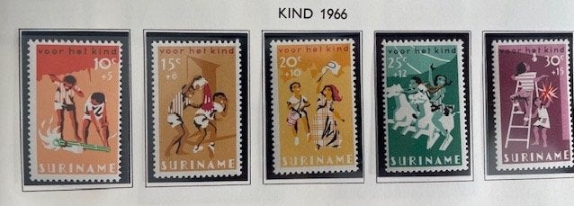 1966 Kinderzegels  5x , Ophalen of Verzenden, Postfris