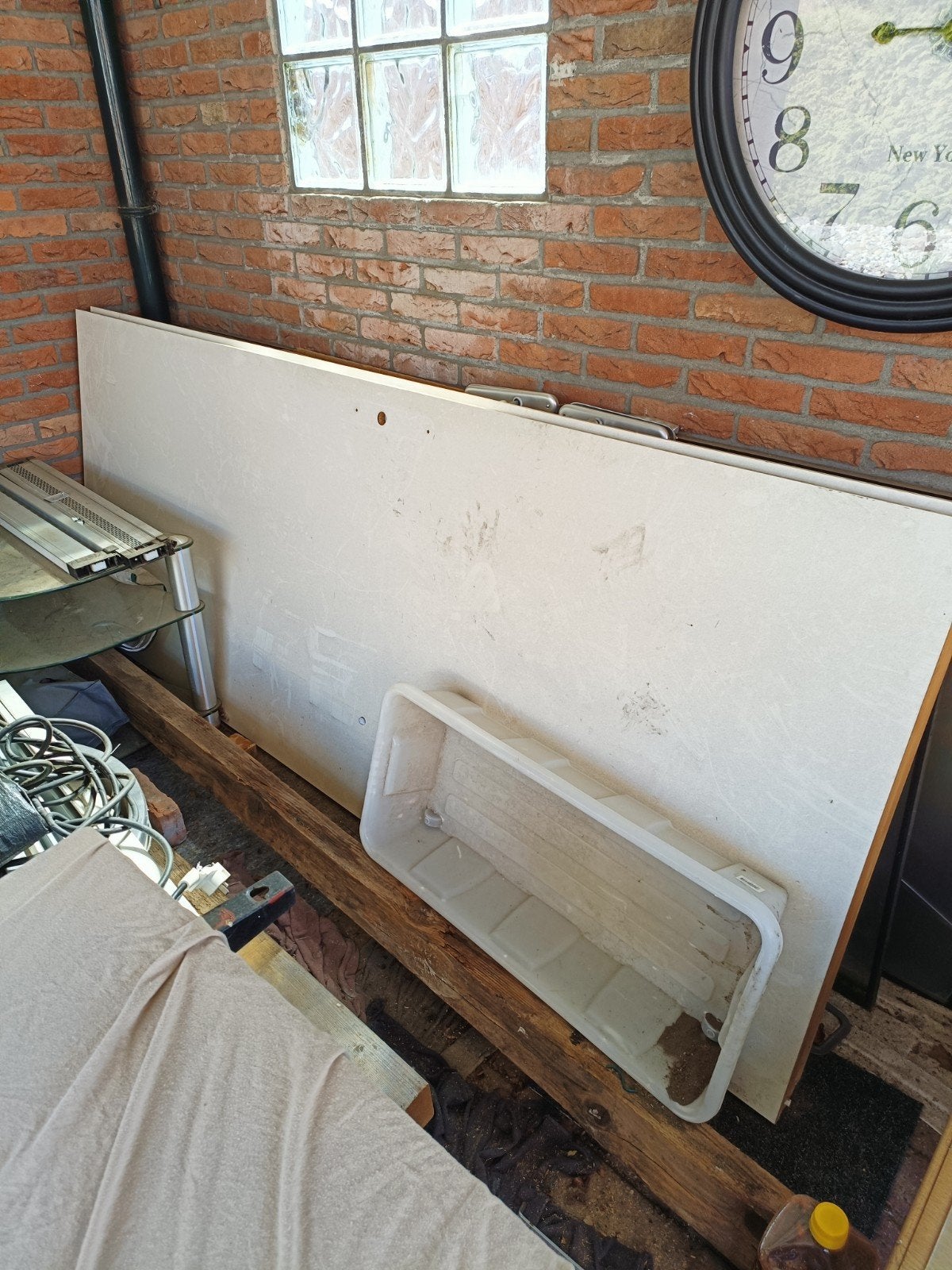 2 opdekdeuren. incl metalen kozijnen GRATIS, Ophalen, Gebruikt, Binnendeur, 200 tot 215 cm