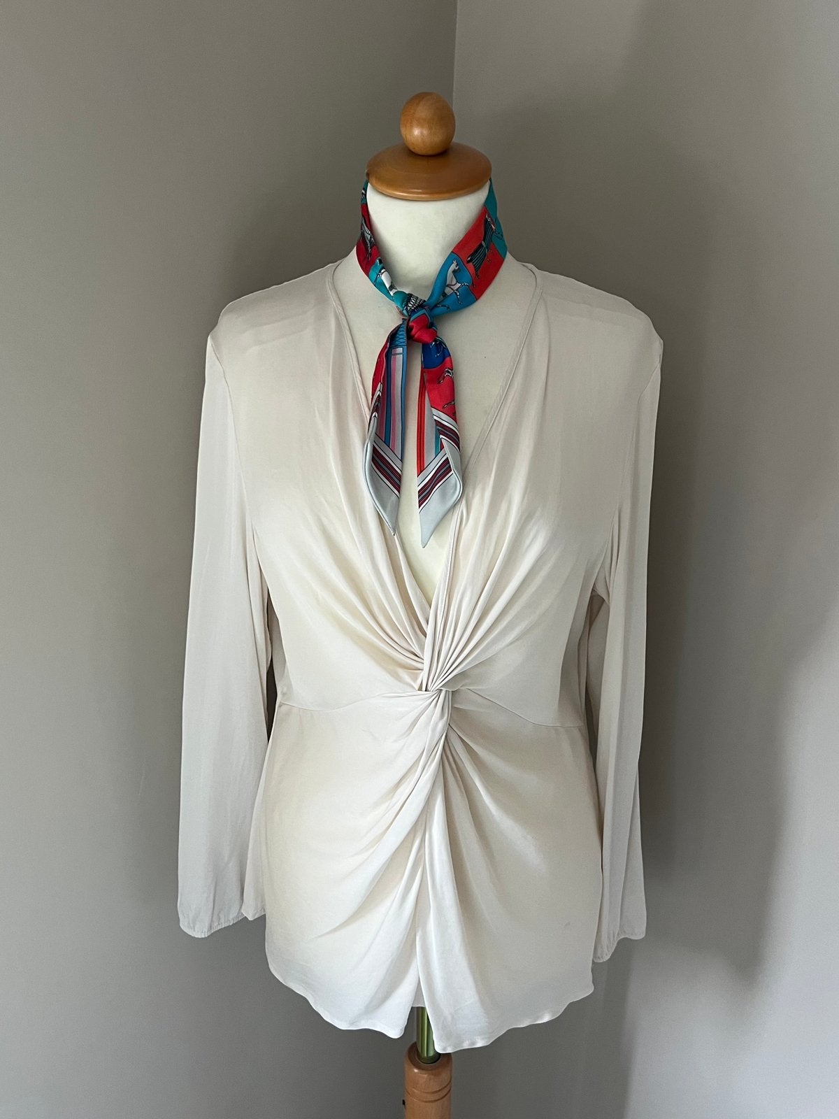 Repeat blouse top crème wit mt 42, Ophalen of Verzenden, Zo goed als nieuw, Maat 42/44 (L), Wit