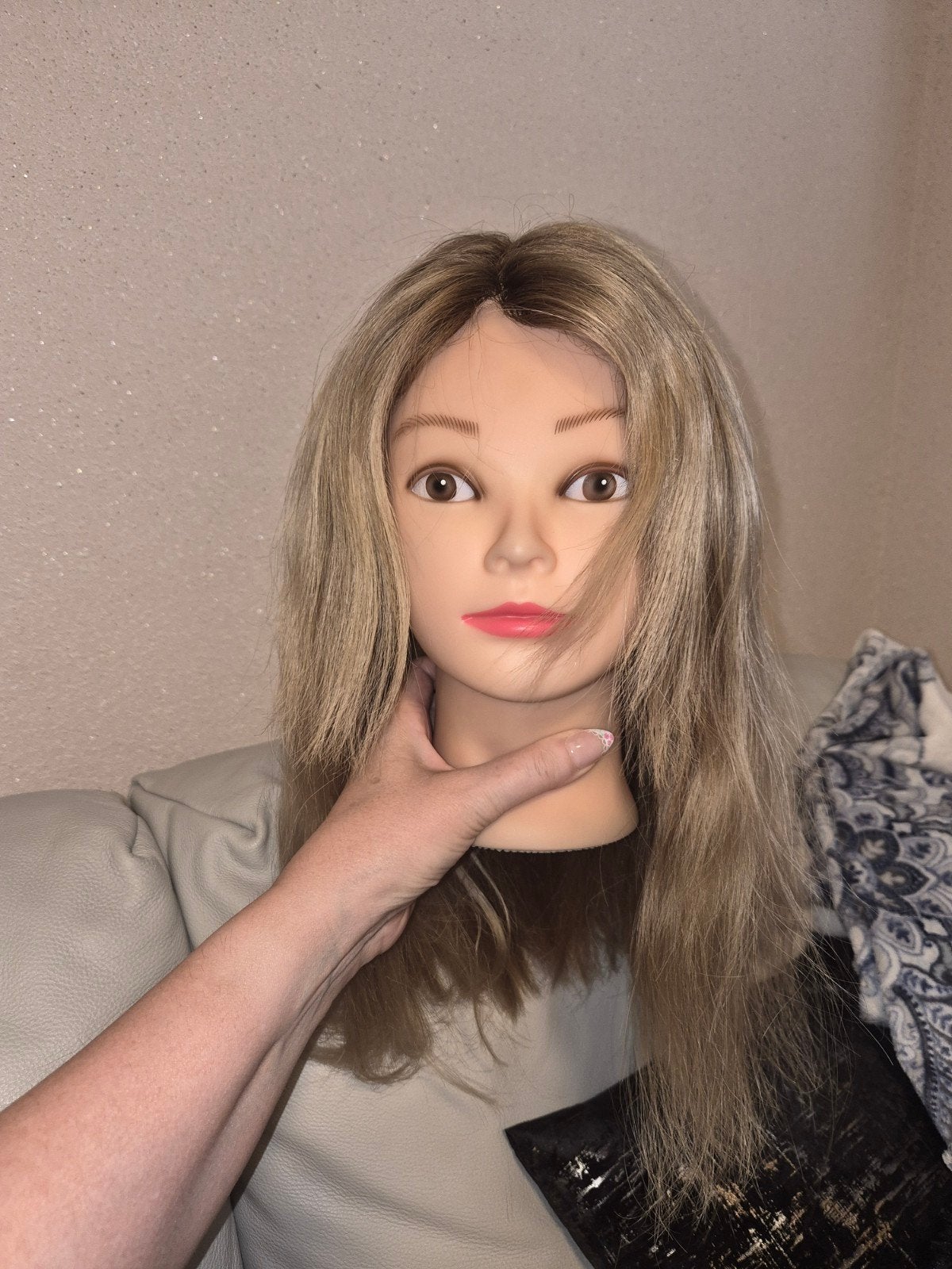lace wig t-lace echt haar pruik haarwerk, Ophalen of Verzenden, Nieuw, Pruik of Haarverlenging