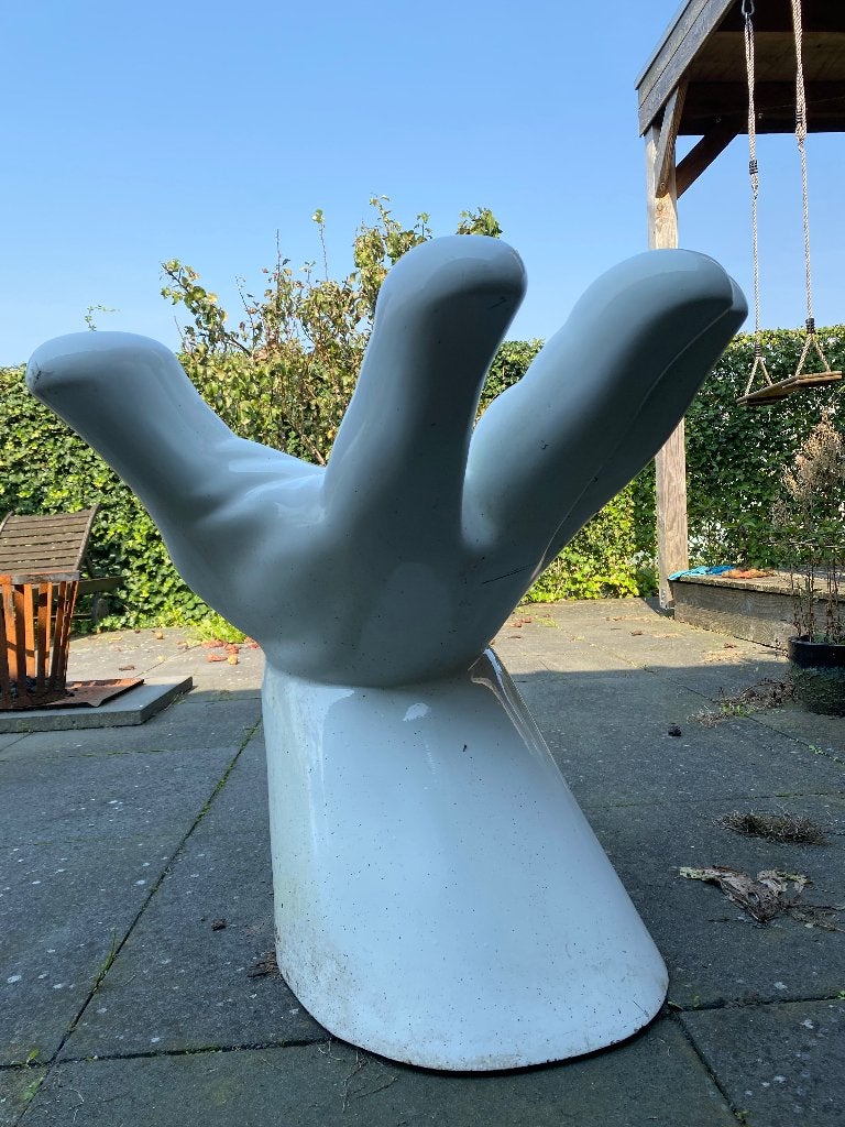 Vintage witte hand: beeld van Morres, Ophalen, Overige onderwerpen, Kunststof, 50 - 100 cm