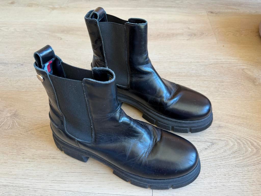 Tommy Hilfiger Chelsea Boots Zwart Maat 40, Kleding | Dames, Schoenen, Ophalen, Zwart, Lage of Enkellaarzen, Gedragen