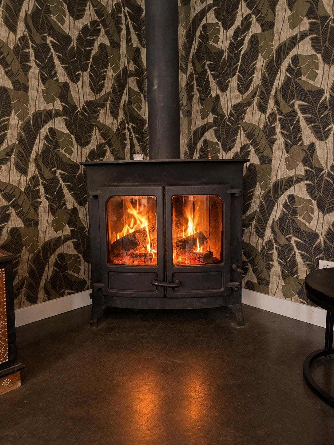 Charnwood Island IIIB CV-houtkachel 18 kW 9+9 kW, Huis en Inrichting, Ophalen, Gebruikt, Vrijstaande haard, Houthaard