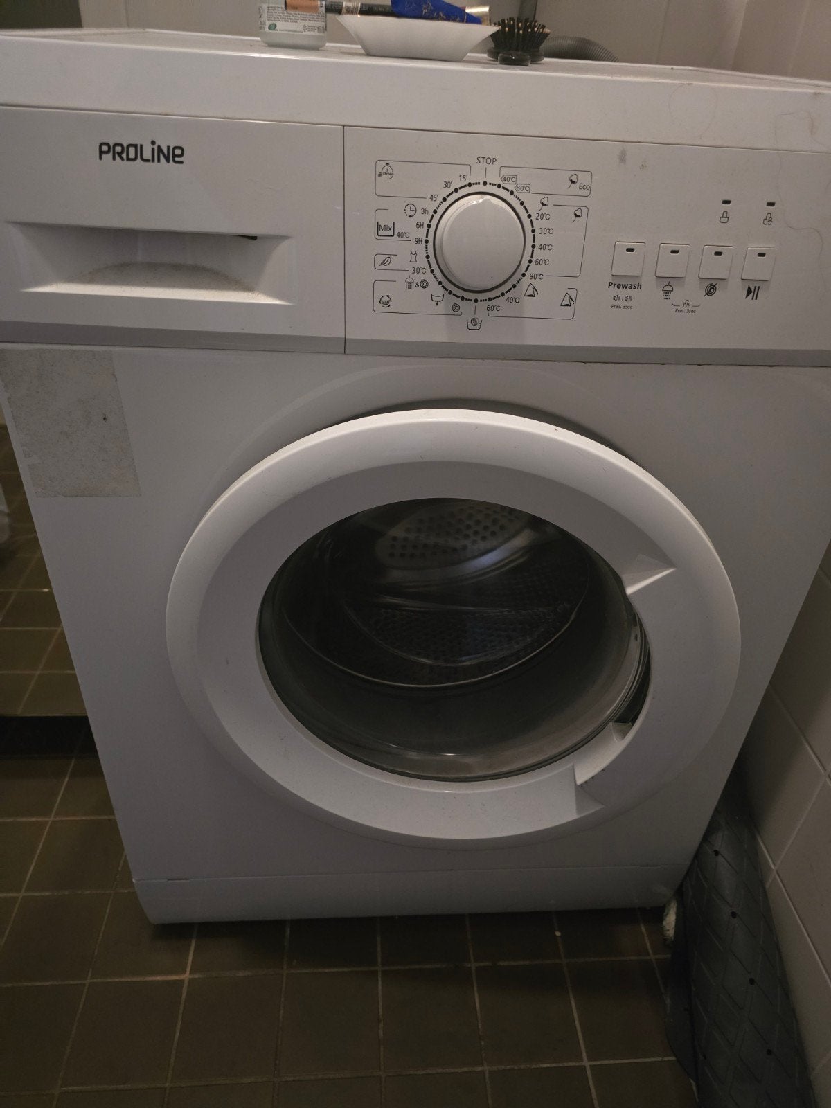 Proline Wasmachine FP580WE - 5kg - 800T, Ophalen, 4 tot 6 kg, Voorlader, 85 tot 90 cm
