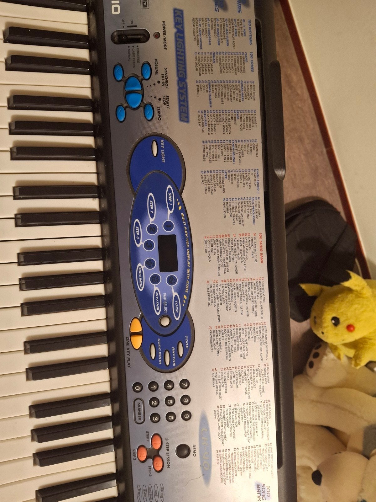 Casio Keyboard LK-40 met Key Lighting System, Ophalen, Casio, Aanslaggevoelig, 61 toetsen