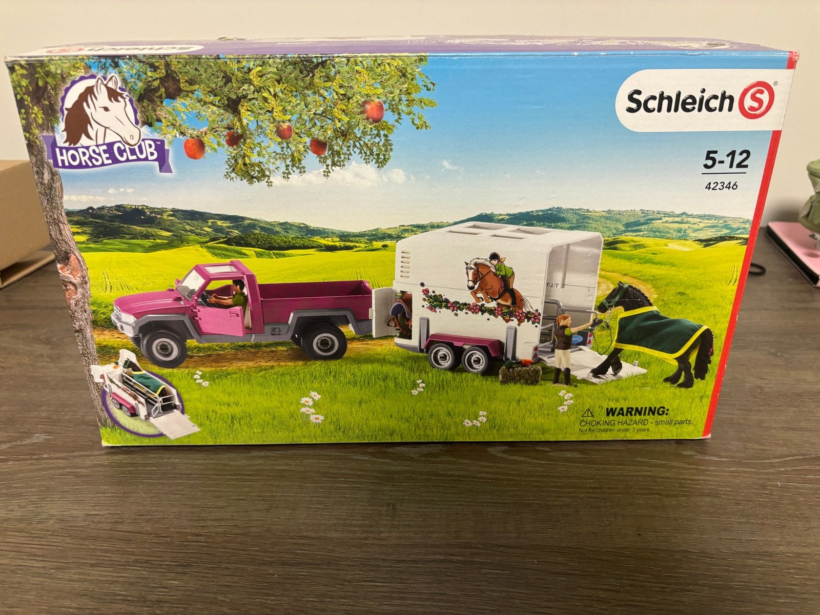 Schleich Horse Club Pick-up met paardentrailer, Ophalen of Verzenden, Zo goed als nieuw