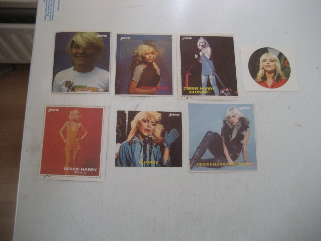 blondie debbie harry stickers, Ophalen of Verzenden, Gebruikt, Film, Tv of Omroep
