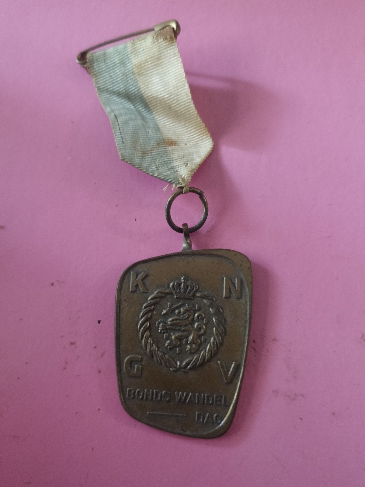 Oude /antieke medaille van de Bonds wandel dag, Ophalen, Overige materialen