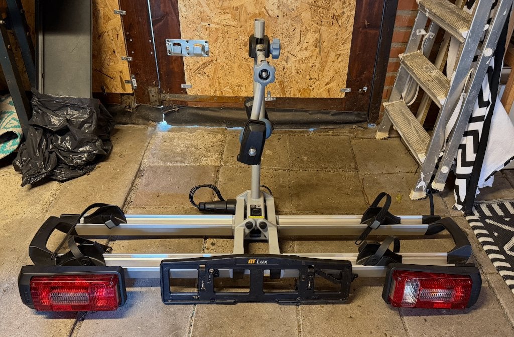 MovaNext Lux CF Fietsendrager - 2 Fietsen (Electrisch), Auto diversen, Fietsendragers, Ophalen, 2 fietsen, Gebruikt, Trekhaakdrager