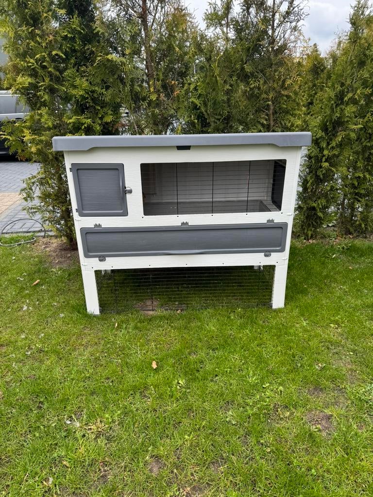 Buitenhok / kooi, Dieren en Toebehoren, Knaagdieren en Konijnen | Hokken en Kooien, Ophalen, 110 cm of meer, Hamster, Zo goed als nieuw
