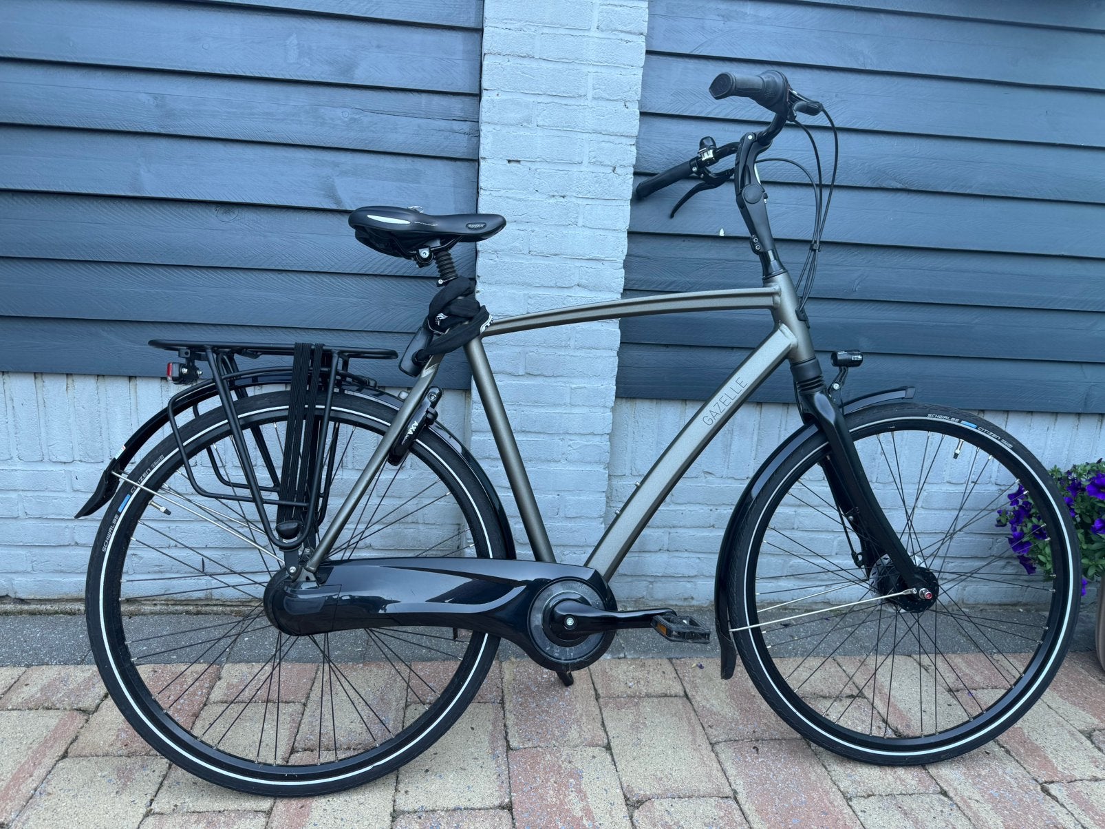 Gazelle herenfiets (nieuwstaat), Ophalen, Versnellingen, Zo goed als nieuw, 57 tot 61 cm